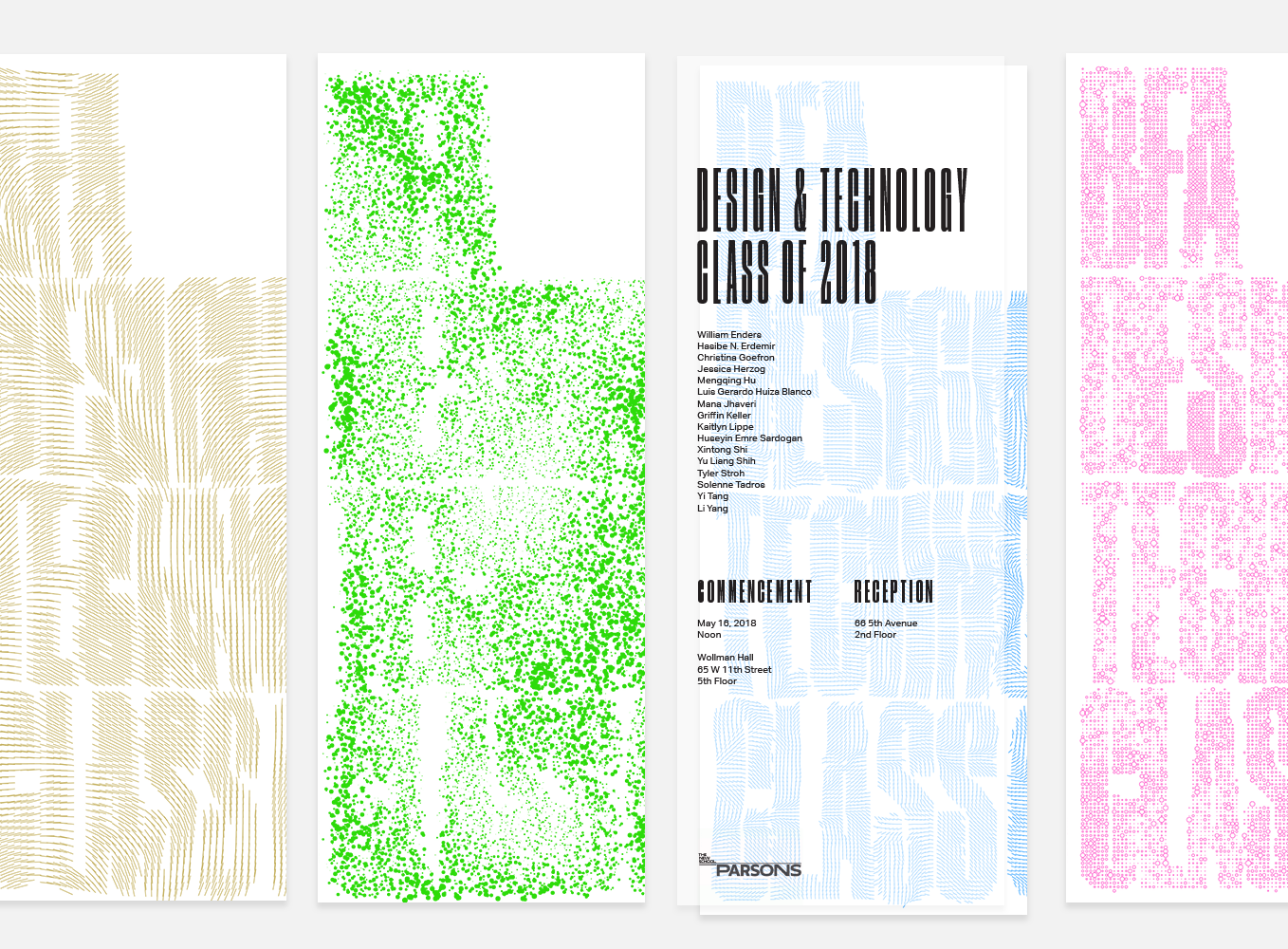 BFA Design Technology commencement program, design, code, and production, Talia Cotton