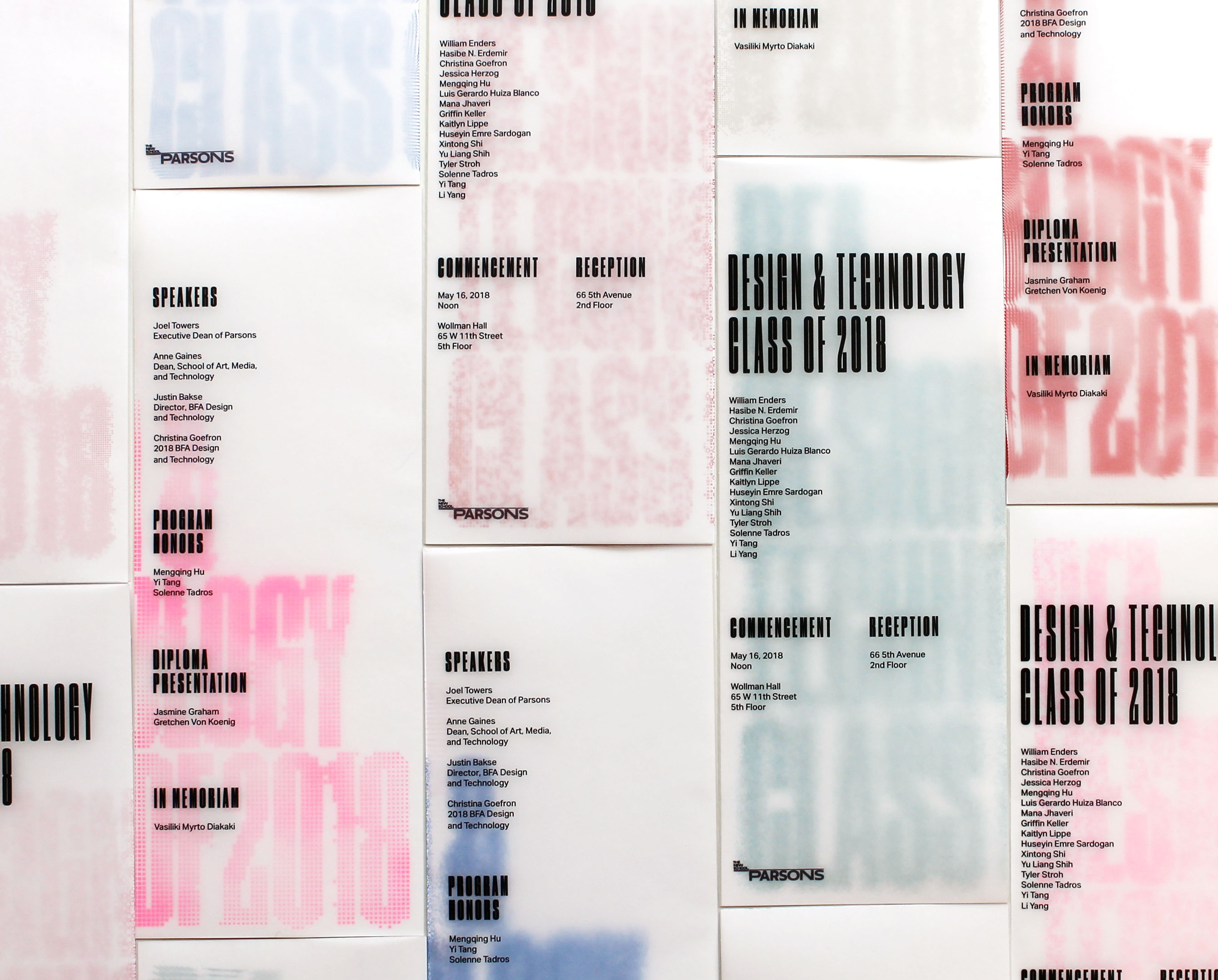 BFA Design Technology commencement program, design, code, and production, Talia Cotton